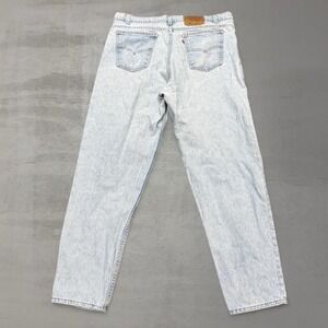 Vintage Levi's 550 Relaxed Fit Jeans Light Wash Orange Tab USA Made 40 x 32